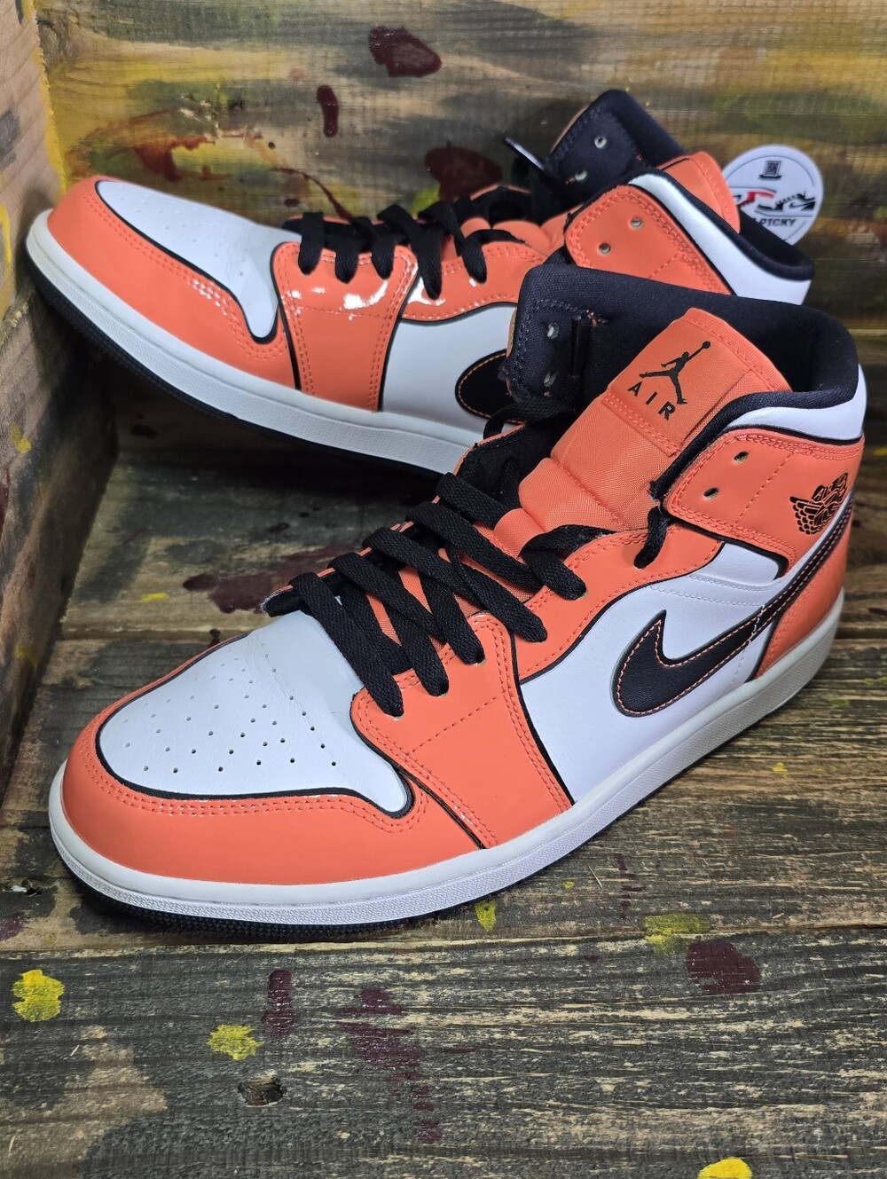 Nike Air Jordan 1 SE Mid Turf Orange Men's US Size 10.5 DD6834-802 OG Used